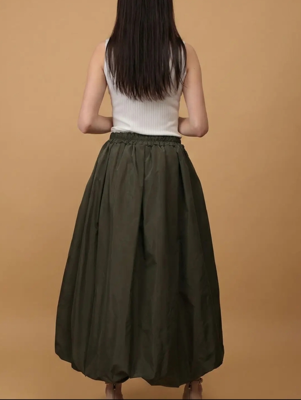 NWT Cecil Wang (France) Bubble Hem Cecile Wang Parachute Skirt In Black Size 5/6 - Picture 2 of 4